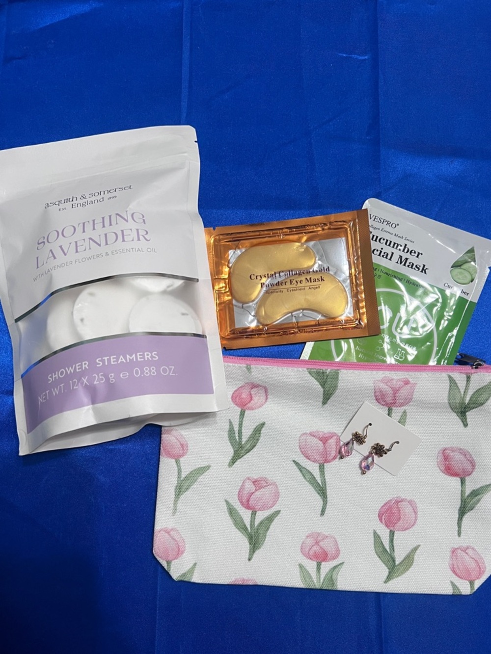 Self Care Bundle, Pouch and Earrings
